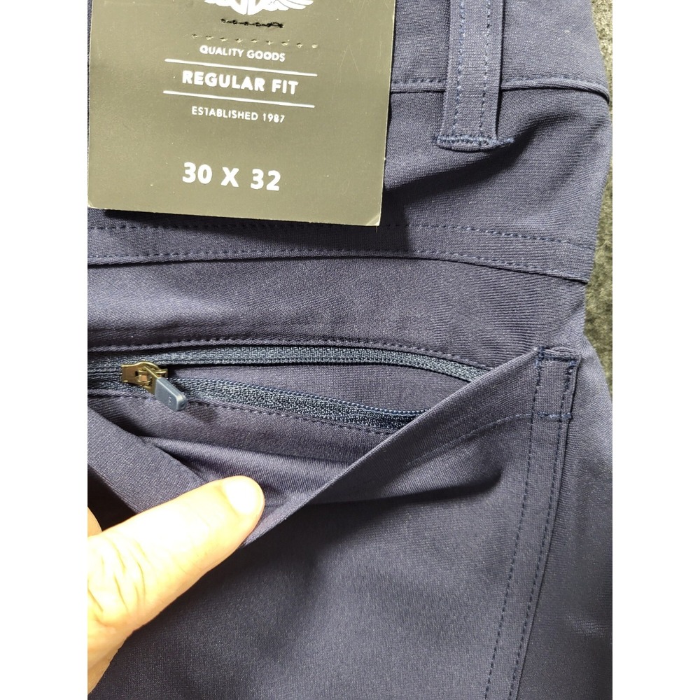 Straight Down Hero 5-Pocket Performance Stretch Golf Pants Men's 30x32 Blue NWT - Picture 10 of 15